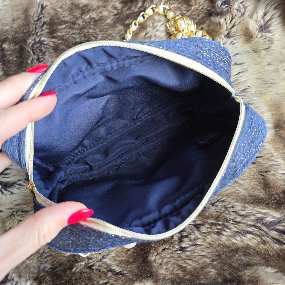 Chanel Conversion Makeup Bag - Denim Crossbody Ba… - image 6